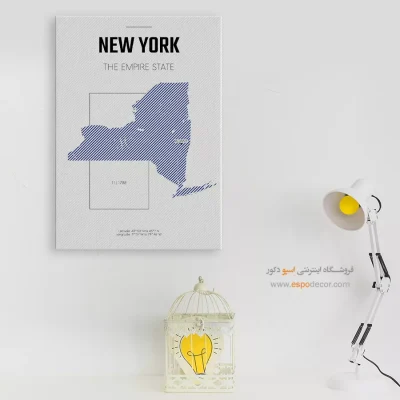 تابلو هنری نقشه شهر نیویورک