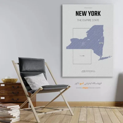 تابلو هنری نقشه شهر نیویورک