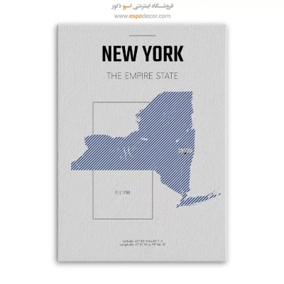 تابلو هنری نقشه شهر نیویورک