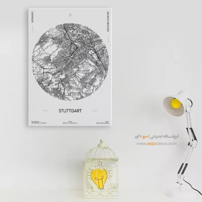 تابلو نقشه دیواری اشتوتگارت