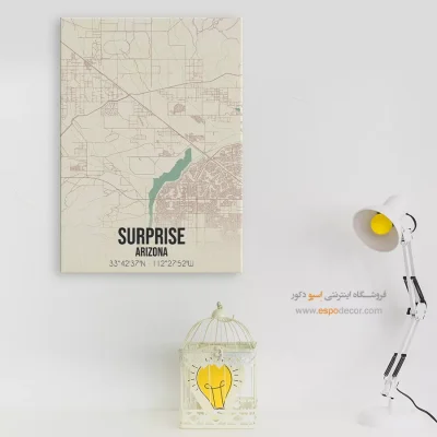 تابلو هنری نقشه سورپرایز