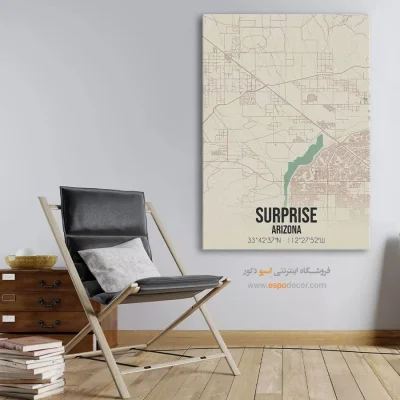 تابلو هنری نقشه سورپرایز