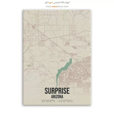 تابلو هنری نقشه سورپرایز