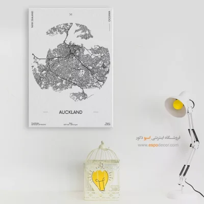 خرید تابلو نقشه شهر اوکلند