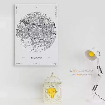 تابلو نقشه دکوراتیو بولونیا ایتالیا