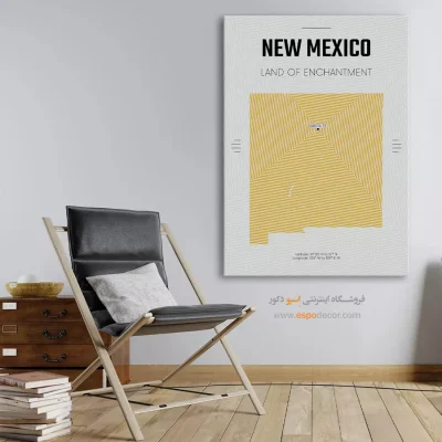 تابلو نقشه مدرن نیومکزیکو