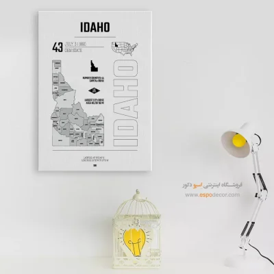 تابلو نقشه آیداهو