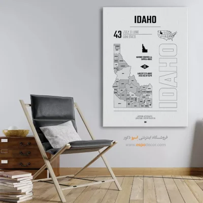 تابلو نقشه آیداهو