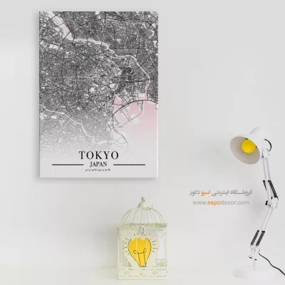 تابلو نقشه شهر توکیو