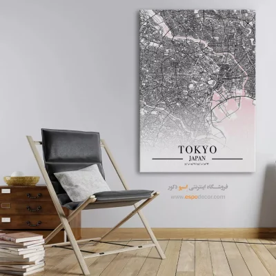 تابلو نقشه شهر توکیو