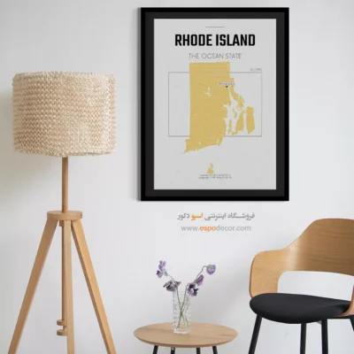 تابلو برای دفاتر حقوقی - ‏rhode island  – تابلو نقشه شهرهای جهان - اسپو دکور
