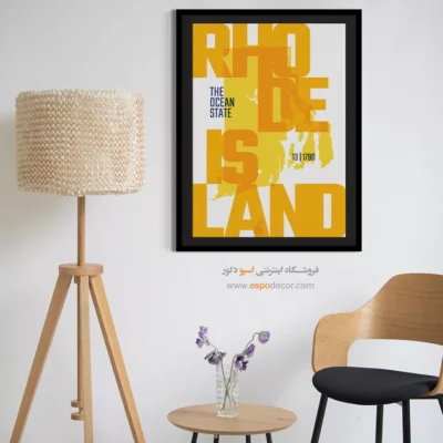 تابلو برای دفاتر حقوقی مهاجرتی - ‏the ocean state  – تابلو نقشه شهرهای جهان - اسپو دکور