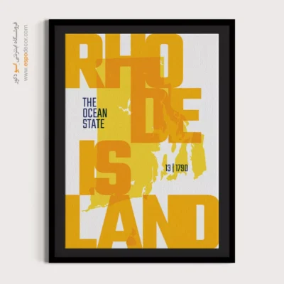 تابلو برای دفاتر حقوقی مهاجرتی - ‏the ocean state  – تابلو نقشه شهرهای جهان - اسپو دکور