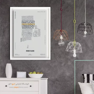 تابلو برای دفاتر وکیل مهاجرتی - ‏rhode island state  – تابلو نقشه شهرهای جهان - اسپو دکور