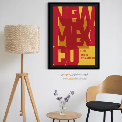 تابلو نقشه ست برای دکور مدرن - ‏land of enchantment  – تابلو نقشه شهرهای جهان - اسپو دکور