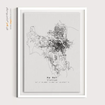 تابلو هنری نقشه ویتنام - ویتنام – تابلو نقشه شهرهای جهان - اسپو دکور