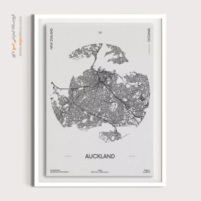 خرید تابلو نقشه شهر اوکلند - شهر اوکلند – تابلو نقشه شهرهای جهان - اسپو دکور