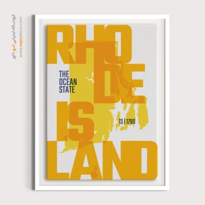 تابلو برای دفاتر حقوقی مهاجرتی - ‏the ocean state  – تابلو نقشه شهرهای جهان - اسپو دکور