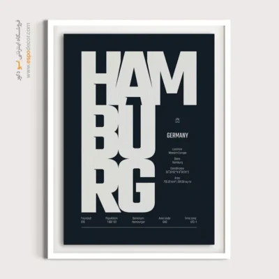 تابلو نقشه برای دفتر خدمات گردشگری - ‏hamburg europe  – تابلو نقشه شهرهای جهان - اسپو دکور