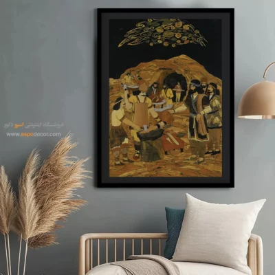 تابلو طرح معرق - اسپو دکور