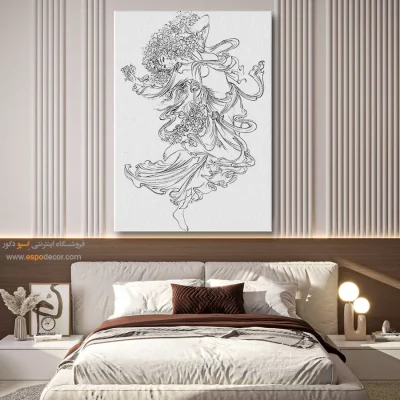 تابلو مینیاتور خطی برای نشیمن - بهخط – تابلو مینیاتور خطی - اسپو دکور