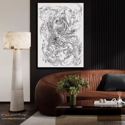 خرید تابلو مینیاتور مخصوص پذیرایی - سهرابین – تابلو مینیاتور خطی - اسپو دکور