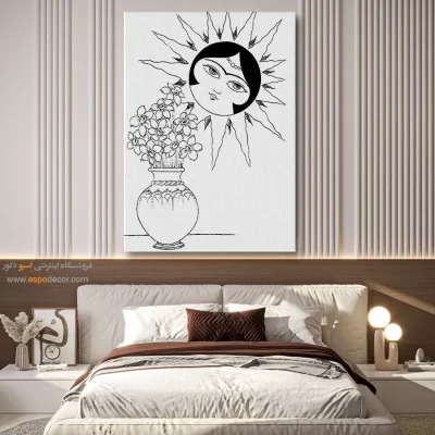 خرید تابلو مینیاتور با سبک ایرانی - مینو‌نما – تابلو مینیاتور خطی - اسپو دکور