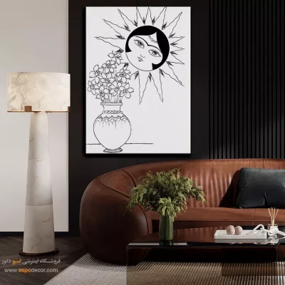 خرید تابلو مینیاتور با سبک ایرانی - مینو‌نما – تابلو مینیاتور خطی - اسپو دکور