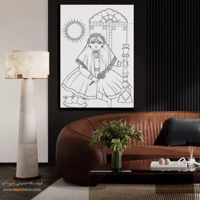 خرید تابلو خطی دستساز - آوایخط – تابلو مینیاتور خطی - اسپو دکور