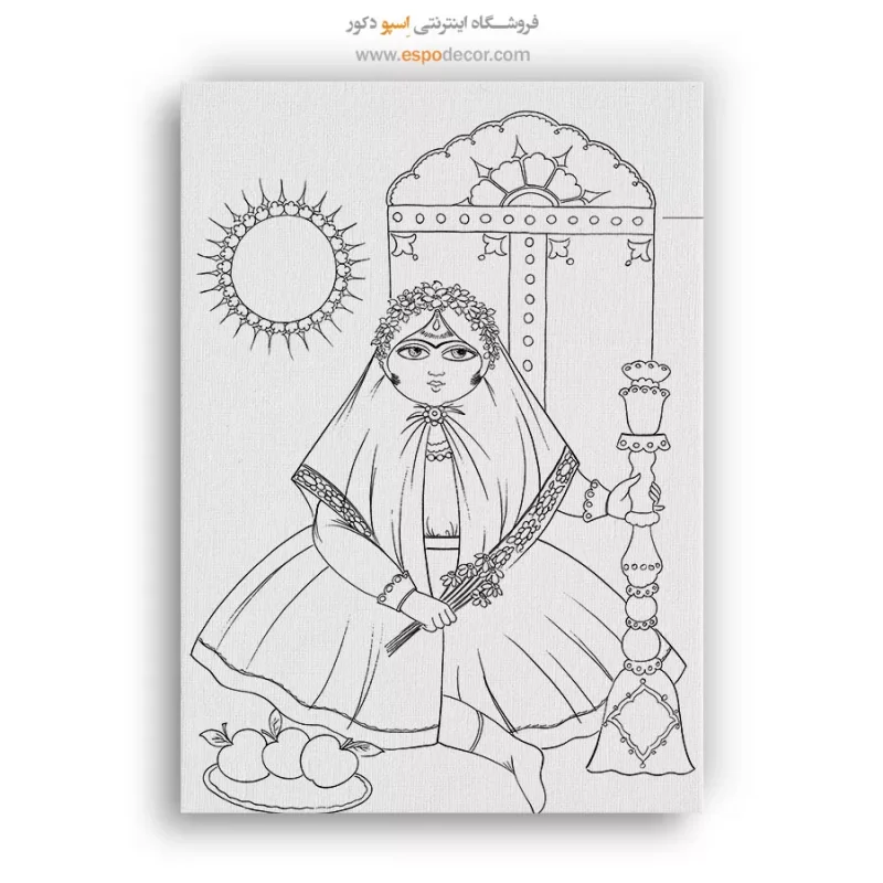 خرید تابلو خطی دست‌ساز 