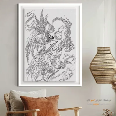 خرید تابلو هنری - رخشان – تابلو مینیاتور خطی - اسپو دکور