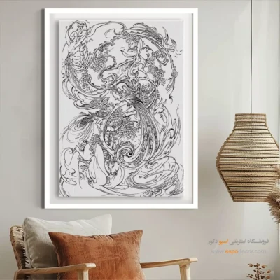 خرید تابلو مینیاتور ساده - سایه‌زار – تابلو مینیاتور خطی - اسپو دکور