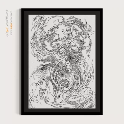 خرید تابلو مینیاتور ساده - سایه‌زار – تابلو مینیاتور خطی - اسپو دکور