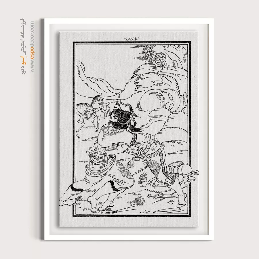 خرید تابلو دکوراتیو - رخنما – تابلو مینیاتور خطی - اسپو دکور