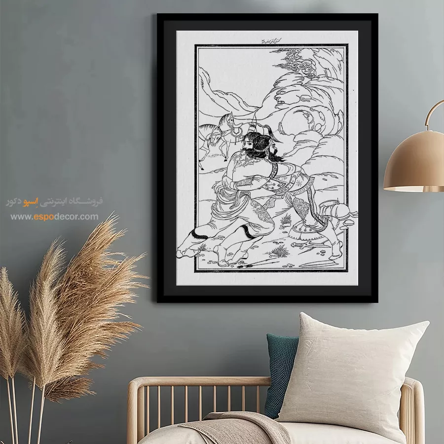 خرید تابلو دکوراتیو - رخنما – تابلو مینیاتور خطی - اسپو دکور