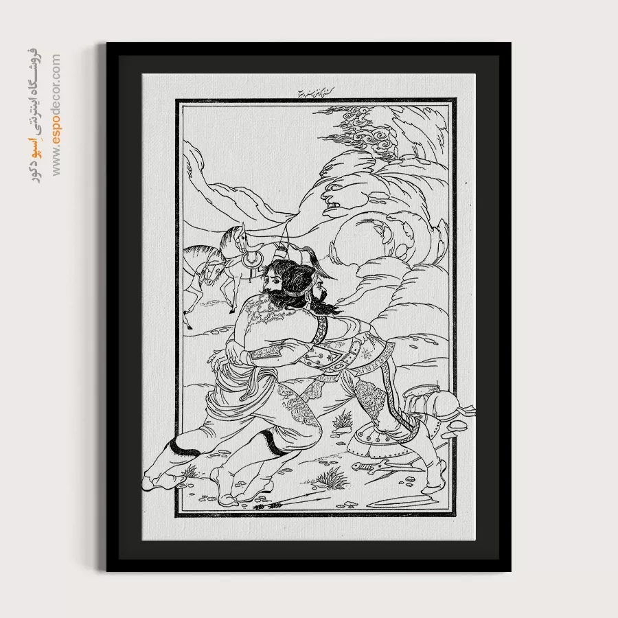 خرید تابلو دکوراتیو - رخنما – تابلو مینیاتور خطی - اسپو دکور