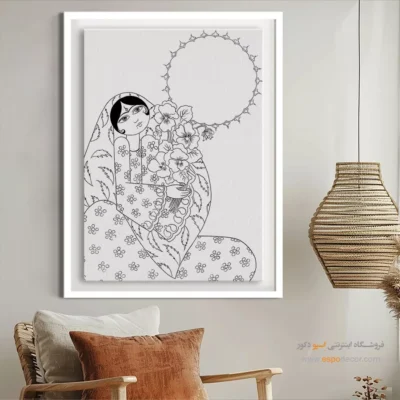 خرید آنلاین تابلو مینیاتور - فرامرز – تابلو مینیاتور خطی - اسپو دکور