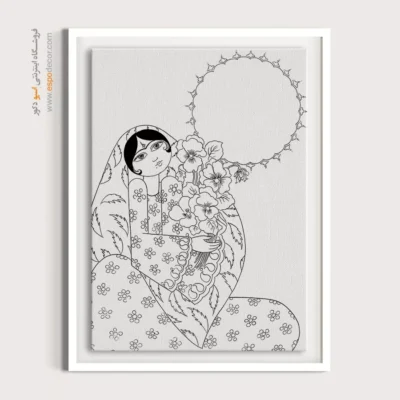 خرید آنلاین تابلو مینیاتور - فرامرز – تابلو مینیاتور خطی - اسپو دکور