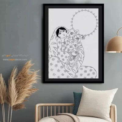 خرید آنلاین تابلو مینیاتور - فرامرز – تابلو مینیاتور خطی - اسپو دکور