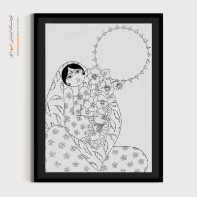 خرید آنلاین تابلو مینیاتور - فرامرز – تابلو مینیاتور خطی - اسپو دکور