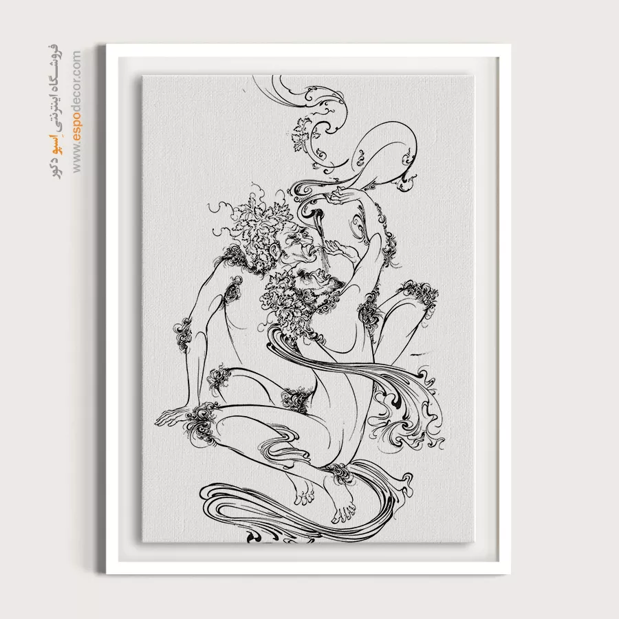 تابلو هنری خطی سبک کلاسیک - نگارک – تابلو مینیاتور خطی - اسپو دکور