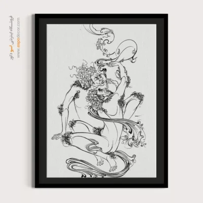 تابلو هنری خطی سبک کلاسیک - نگارک – تابلو مینیاتور خطی - اسپو دکور