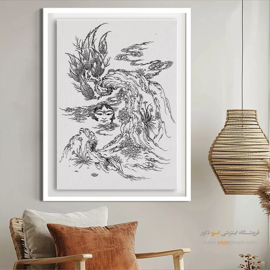 تابلو مینیاتور خطی سبک کلاسیک - خیالنگار – تابلو مینیاتور خطی - اسپو دکور