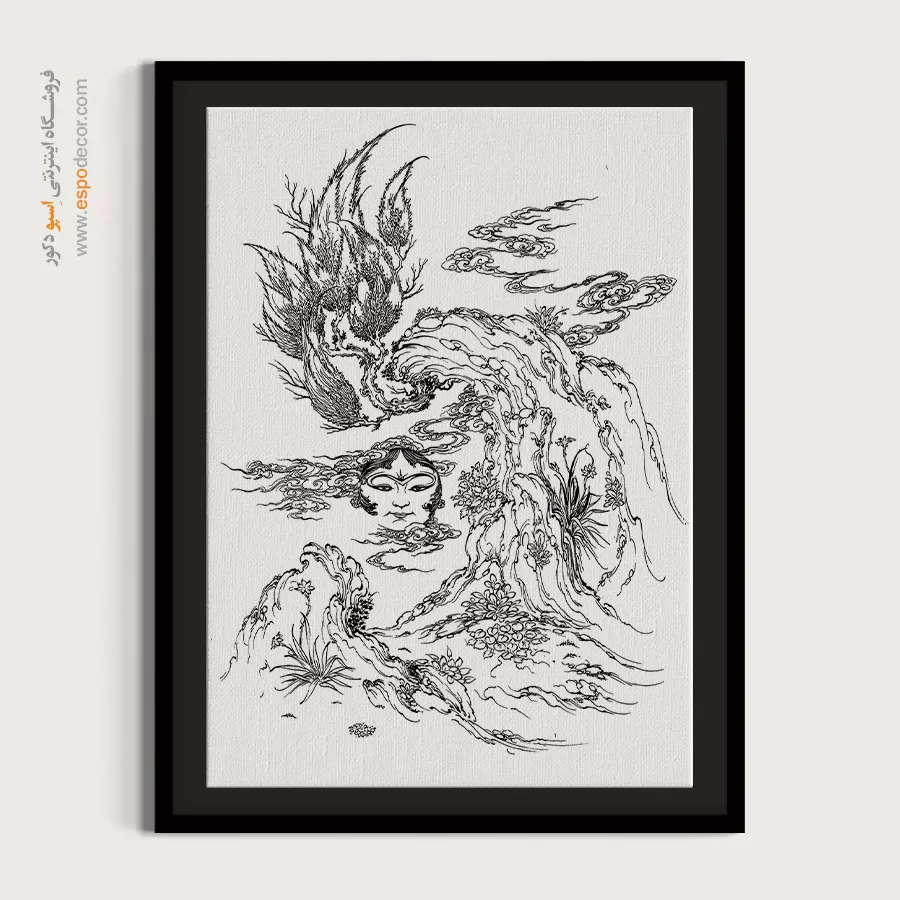 تابلو مینیاتور خطی سبک کلاسیک - خیالنگار – تابلو مینیاتور خطی - اسپو دکور