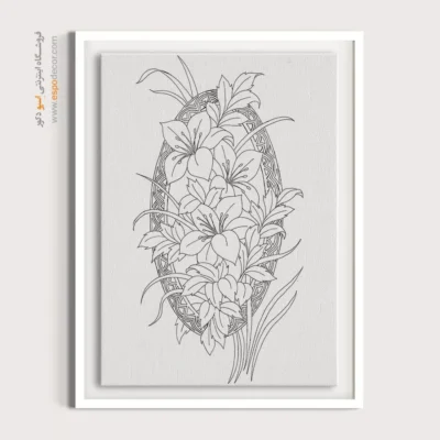 تابلو هنری خطی قابل سفارش - جان‌قلم – تابلو مینیاتور خطی - اسپو دکور