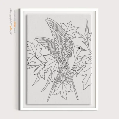 تابلو مینیاتور دیواری هنری - ترنگ – تابلو مینیاتور خطی - اسپو دکور