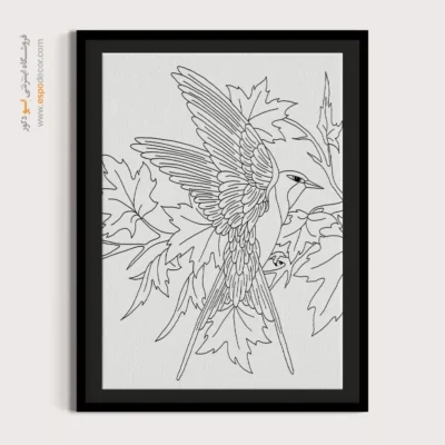 تابلو مینیاتور دیواری هنری - ترنگ – تابلو مینیاتور خطی - اسپو دکور