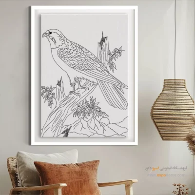 تابلو مینیاتور خطی با طرح خطی ساده - مِهراب – تابلو مینیاتور خطی - اسپو دکور