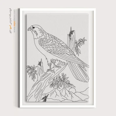 تابلو مینیاتور خطی با طرح خطی ساده - مِهراب – تابلو مینیاتور خطی - اسپو دکور