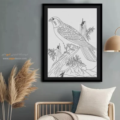 تابلو مینیاتور خطی با طرح خطی ساده - مِهراب – تابلو مینیاتور خطی - اسپو دکور